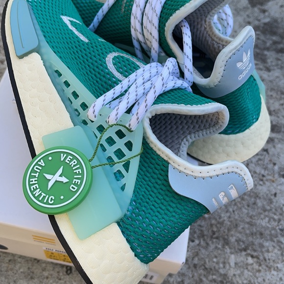 ADIDAS NMD Hu PHARRELL Dash Green 💯 Authentic - Picture 10 of 12